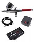 Kit Aerógrafo 0.3mm/7ml Com Mini Compressor