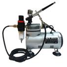 Kit aerografo compressor 110/220 profissional + aerografo