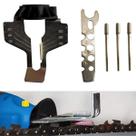 Kit Afiador Amolador de Corrente Motosserra para Dremel, Micro Retífica