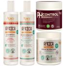 Kit Africa Baoba Apse Porosidade Shampoo + Condicionador + Creme Pentear + Mascara Ph Control 500g