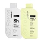 Kit Afro Coffee 5 em 1 Force 500ml Tratamento Profissional Bioplastia Capilar