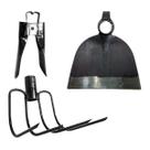 Kit Agricultura e Jardinagem - Forcado Cavadeira e Enxada