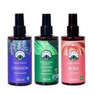 Kit Água Floral 200ml óleo essencial Lavanda-Capim Limão Orgânico - Rosa Bioessência