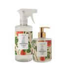 Kit Água Perfumada 500ml e Sabonete Líquido 350ml Lenvie Figo Ambarado