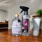 Kit Água Perfumada Ameixa Preta Com Refil Flor de Cerejeira Para Roupas Tecidos Meias Calcinhas