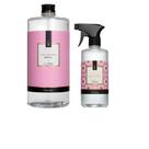 Kit Agua Spray 500ml + Refil 1 Litro Peonia Garden Via Aroma Para Casa Lojas de Roupas Tecidos Cama