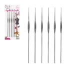 Kit Agulha Croche Aco Circulo 6 Unidades N 01 N 02 N 06