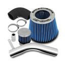 Kit Air Cool Filtro Ar Esportivo Race Chrome Corsa 06 A 10 Duplo Fluxo Azul