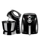 Kit Air Fryer 4L 1500W e Batedeira 3,6L 400W Preto 110V Mondial