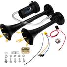Kit Air Horn HK 150dB Super Loud Dual Trompete 12V Preto