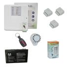 Kit Alarme central WI-FI 4 sensores s fio Hombrus C BATERIA