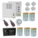 Kit Alarme central WI-FI 9 sensores s fio Hombrus c bateria