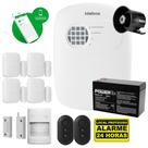 Kit Alarme Híbrido Intelbras ANM 24 NET, 4 Sensores Sem Fio , 1 Para Porta de Aço e Bateria