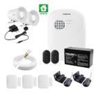Kit Alarme Híbrido Intelbras ANM 24 NET com 5 Sensores, Sirene Dupla e 50m de Cabo