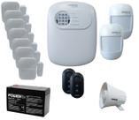 Kit Alarme Intelbras Anm24 Mon App 7 Sensor Sem Fio 2 Infra