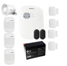 Kit Alarme Intelbras Residencial Comercial 7 Sensores 24 Net Via App