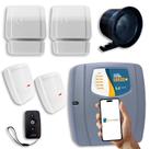 Kit Alarme sem Fio com Wifi 2 Sensores Magneticos 2 Sensores de Parede