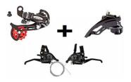 Kit Alavanca + Cambio Traseiro + Dianteiro Yamada Bike 21 7v