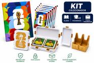 Kit Álbum Brochura Copa do Mundo 2026 42 Figurinhas Iniciais Porta Duplo Exclusivo