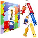 Kit Álbum Brochura e Chaveiros Copa do Mundo 2026 Panini