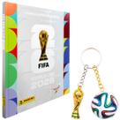 Kit Álbum Capa Dura Prata e 2 Chaveiros Copa do Mundo Panini