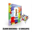 Kit álbum copa 2026 brochura + cartela c/ 12 envelopes