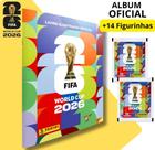 kit Álbum Copa Do Mundo 2026 Capa Brochura 14 Figurinhas