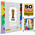 Kit Álbum de Figurinhas Capa Dura Prata + 350 Figurinhas Copa do Mundo FIFA 2026 - Panini Kit Álbum de Figurinhas Capa Dura Prata + 350 Figurinhas Copa do Mundo FIFA 2026 - Panini