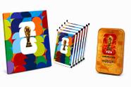Kit Álbum Oficial Copa 2026 Brochura + 42 Figurinhas + Lata Colecionável