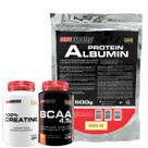 Kit Albumin Protein 500g + Power Creatina 100g + BCAA 100g Tangerina - Bodybuilders