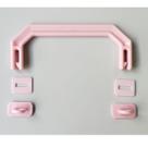 Kit Alça para Maleta Executiva Rosa Bebê - 10 unidades