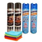 Kit Álcool Desinfetante + Lustra Móveis Poderoso