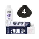 Kit Alfaparf Evolution Of The Color 4 Castanho Médio 60ml + OX 20V 90ml Kit Alfaparf Evolution Of The Color 4 Castanho Médio 60ml + OX 20V 90ml