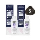Kit Alfaparf Evolution Of The Color 5 Castanho Claro 60ml + OX 20V 90ml - 2 Unidades