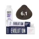Kit Alfaparf Evolution Of The Color 6.1 Louro Escuro Cinza 60ml + OX 20V 90ml Kit Alfaparf Evolution Of The Color 6.1 Louro Escuro Cinza 60ml + OX 20V 90ml