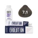 Kit Alfaparf Evolution Of The Color 7.1 Louro Médio Cinza 60ml + OX 20V 90ml