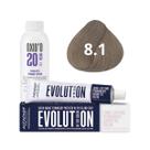 Kit Alfaparf Evolution Of The Color 8.1 Louro Claro Cinza 60ml + OX 20V 90ml Kit Alfaparf Evolution Of The Color 8.1 Louro Claro Cinza 60ml + OX 20V 90ml