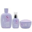Kit Alfaparf Professional Semi Di Lino Smooth Smoothing - Shampoo 250ml + Máscara 200ml + Cream Leave-In 125ml Kit Alfaparf Professional Semi Di Lino Smooth Smoothing - Shampoo 250ml + Máscara 200ml + Cream Leave-In 125ml