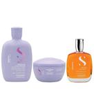 Kit Alfaparf Professional Semi Di Lino Smooth Smoothing - Shampoo 250ml + Máscara 200ml + Óleo 100ml Kit Alfaparf Professional Semi Di Lino Smooth Smoothing - Shampoo 250ml + Máscara 200ml + Óleo 100ml