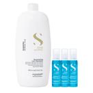Kit Alfaparf Semi Di Lino Diamond - Shampoo 1L + 3x Ampola 13ml