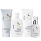 Kit Alfaparf Semi Di Lino Diamond - Shampoo 250ml + Condicionador 200ml + Leave in 200ml + Fluído 125ml Kit Alfaparf Semi Di Lino Diamond - Shampoo 250ml + Condicionador 200ml + Leave in 200ml + Fluído 125ml