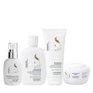Kit Alfaparf Semi Di Lino Diamond - Shampoo 250ml + Condicionador 200ml + Máscara 200ml + Fluído 125ml