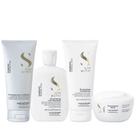 Kit Alfaparf Semi Di Lino Diamond - Shampoo 250ml + Condicionador 200ml + Máscara 200ml + Leave in 200ml Kit Alfaparf Semi Di Lino Diamond - Shampoo 250ml + Condicionador 200ml + Máscara 200ml + Leave in 200ml