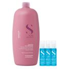Kit Alfaparf Semi Di Lino Moisture - Shampoo 1L + 3x Ampola 13ml