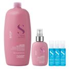 Kit Alfaparf Semi Di Lino Moisture - Shampoo 1L + Fluído 125ml + 3x Ampola 13ml Kit Alfaparf Semi Di Lino Moisture - Shampoo 1L + Fluído 125ml + 3x Ampola 13ml