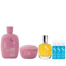 Kit Alfaparf Semi Di Lino Moisture - Shampoo 250ml + Máscara 200ml + Cristalli 50ml + 3x Ampola 13ml Kit Alfaparf Semi Di Lino Moisture - Shampoo 250ml + Máscara 200ml + Cristalli 50ml + 3x Ampola 13ml