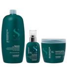 Kit Alfaparf Semi Di Lino Reconstruction - Shampoo 1L + Máscara Suave 500ml + Creme 125ml