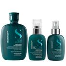 Kit Alfaparf Semi Di Lino Reconstruction - Shampoo 250ml + Creme 125ml + Fluído 125ml