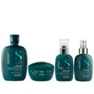 Kit Alfaparf Semi Di Lino Reconstruction - Shampoo 250ml + Máscara 200ml + Creme 125ml + Fluído 125ml