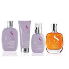 Kit Alfaparf Semi Di Lino Shampoo Condicionador Leave-in e Óleo Hidratação Brilho Controle do Frizz Kit Alfaparf Semi Di Lino Shampoo Condicionador Leave-in e Óleo Hidratação Brilho Controle do Frizz